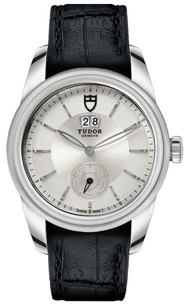 Tudor Glamour M57000-Silver Double Date Silver Dial Men Replica watch